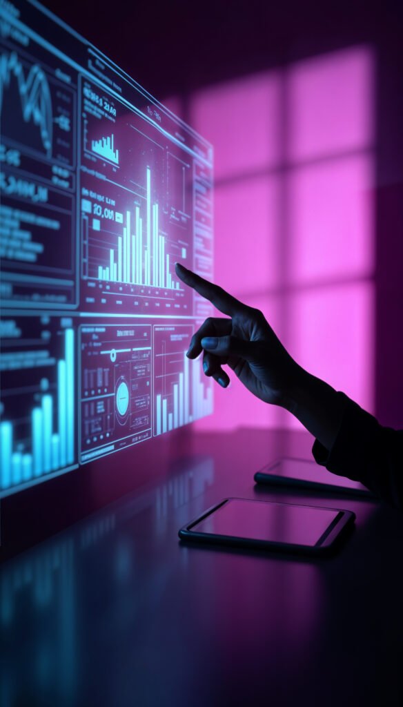 Data & Analytics 17 technology hologram indoors